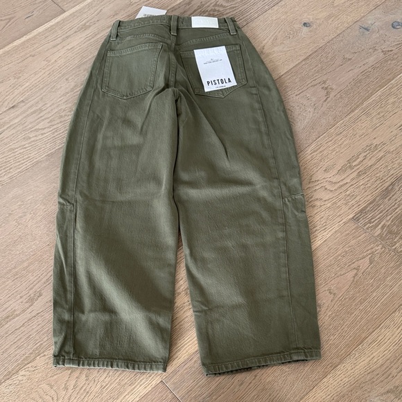 pistola Olive Utility Wide-Leg Trousers - Picture 5 of 6